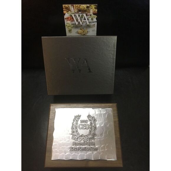 Other - New NIB‎ WENDELL AUGUST Wooden Box With FORGE Aluminum Top